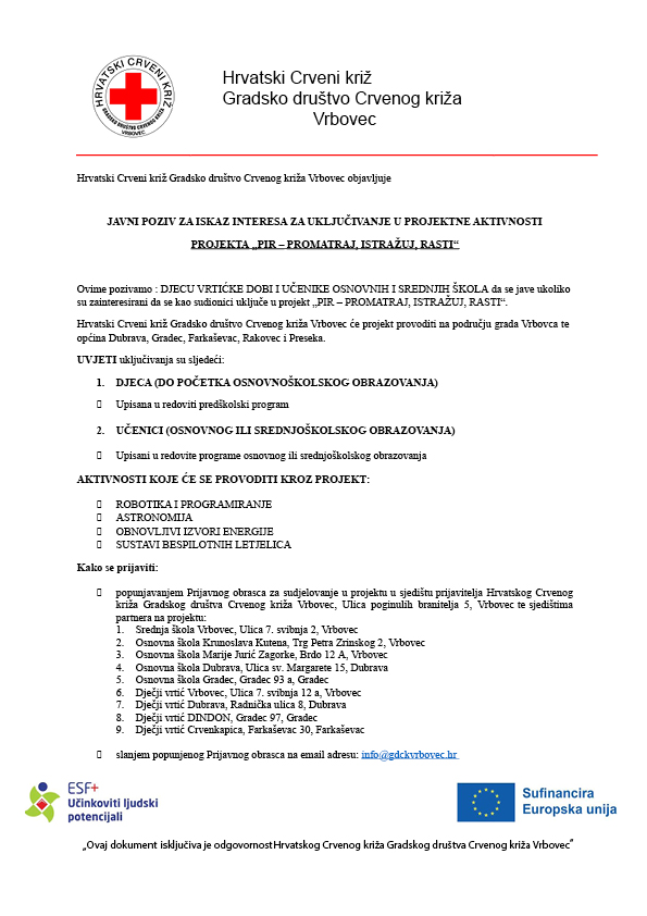 Javni poziv za iskaz inetresa1