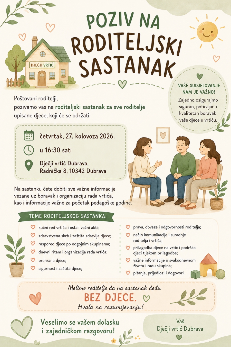 Poziv na roditeljski sastanak